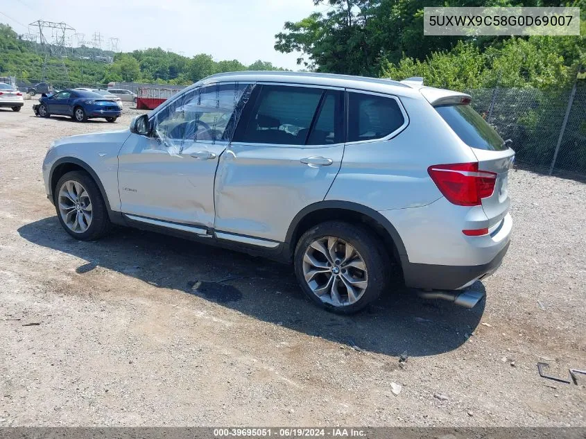 2016 BMW X3 xDrive28I VIN: 5UXWX9C58G0D69007 Lot: 39695051