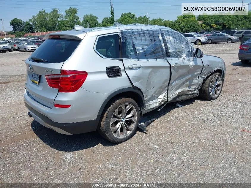 2016 BMW X3 xDrive28I VIN: 5UXWX9C58G0D69007 Lot: 39695051