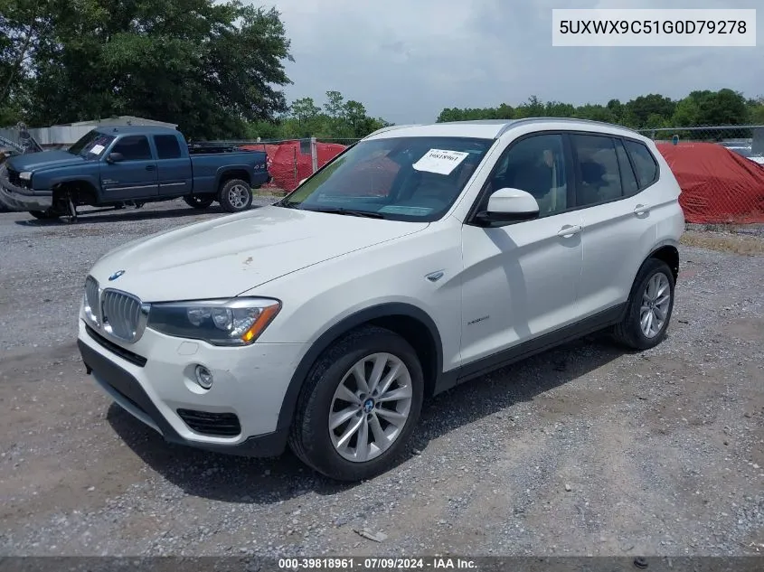 5UXWX9C51G0D79278 2016 BMW X3 xDrive28I