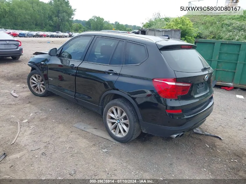 5UXWX9C58G0D80167 2016 BMW X3 xDrive28I