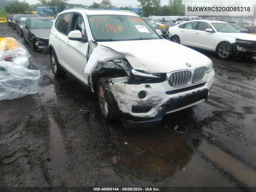 5UXWX9C52G0D85218 2016 BMW X3 xDrive28I