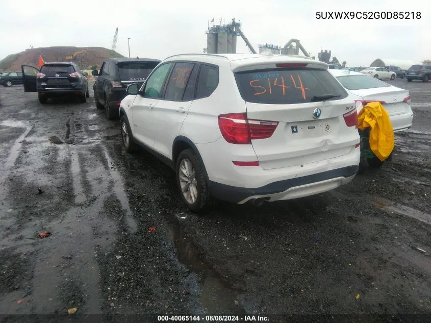 5UXWX9C52G0D85218 2016 BMW X3 xDrive28I