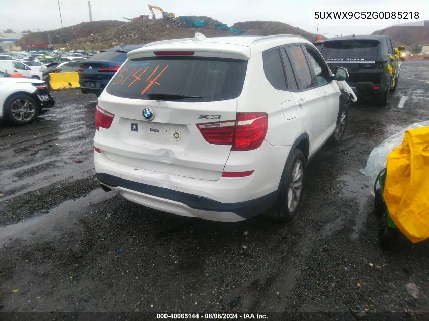 5UXWX9C52G0D85218 2016 BMW X3 xDrive28I