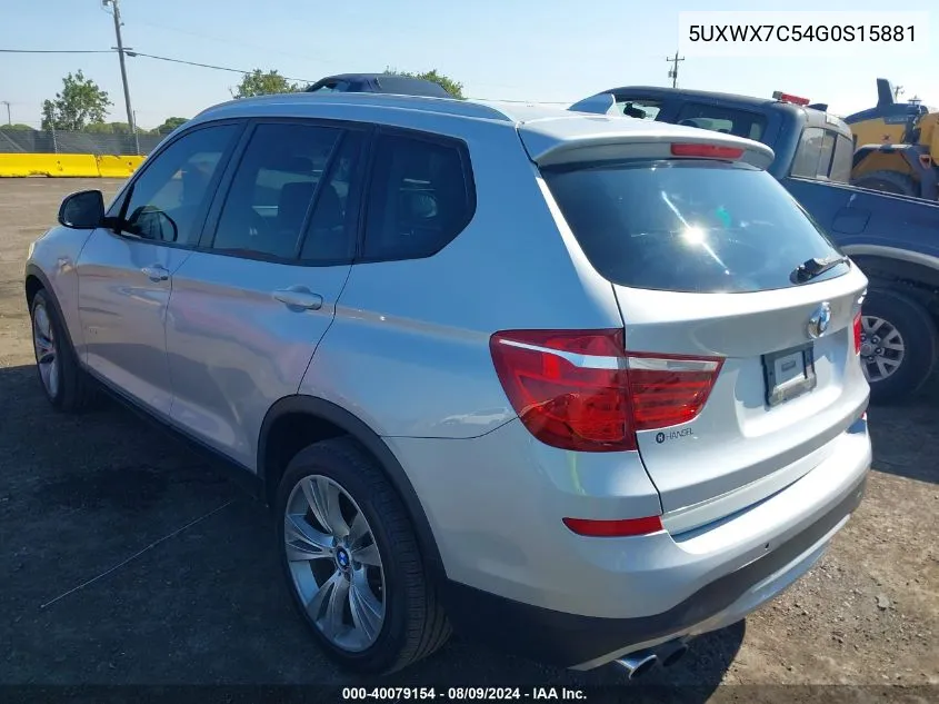 5UXWX7C54G0S15881 2016 BMW X3 xDrive35I