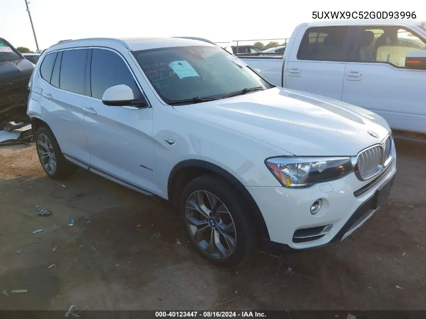 2016 BMW X3 xDrive28I VIN: 5UXWX9C52G0D93996 Lot: 40123447