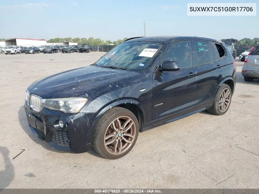 5UXWX7C51G0R17706 2016 BMW X3 xDrive35I