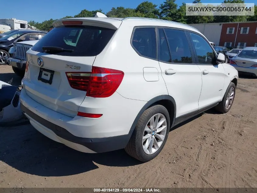 2016 BMW X3 xDrive28I VIN: 5UXWX9C50G0D65744 Lot: 40194129