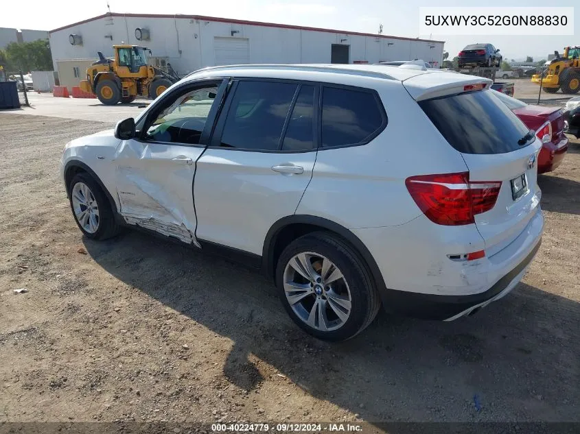 2016 BMW X3 xDrive28D VIN: 5UXWY3C52G0N88830 Lot: 40224779