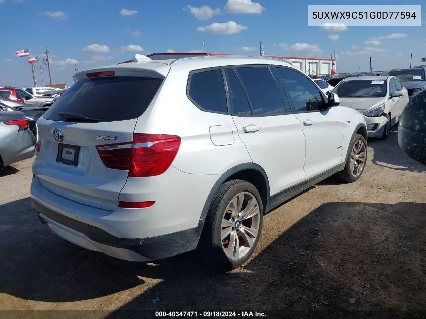 5UXWX9C51G0D77594 2016 BMW X3 xDrive28I