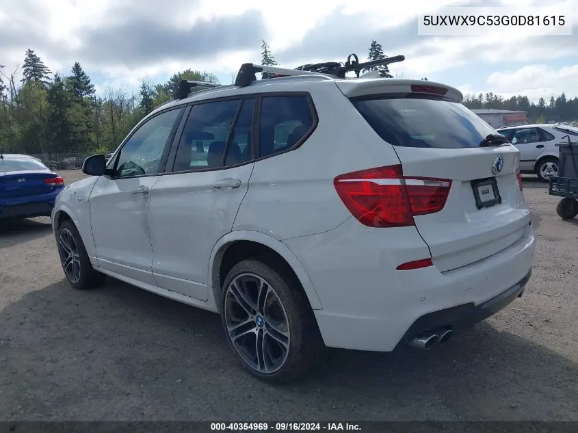 5UXWX9C53G0D81615 2016 BMW X3 xDrive28I