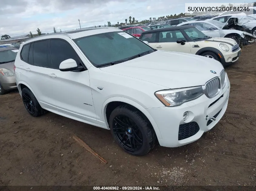 2016 BMW X3 xDrive28D VIN: 5UXWY3C52G0F84246 Lot: 40406962