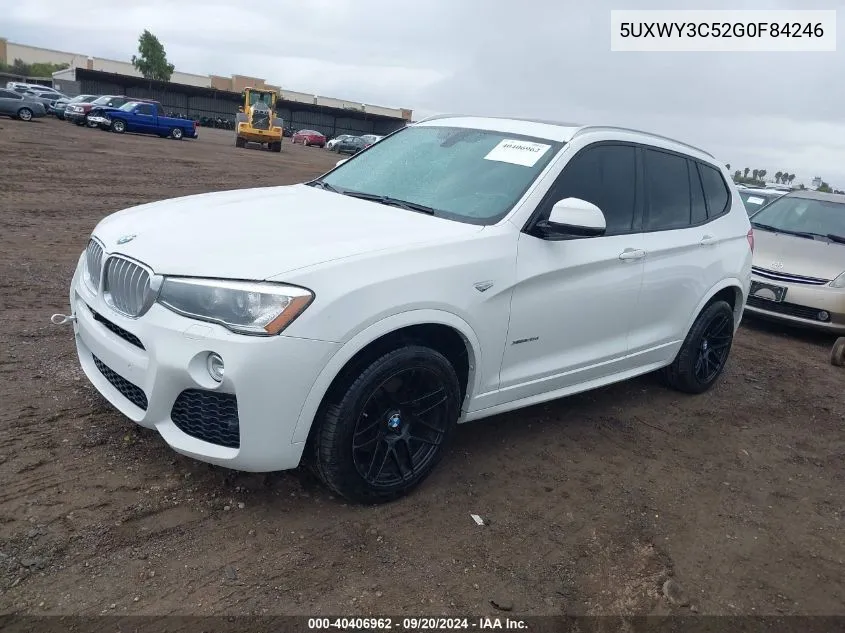 2016 BMW X3 xDrive28D VIN: 5UXWY3C52G0F84246 Lot: 40406962