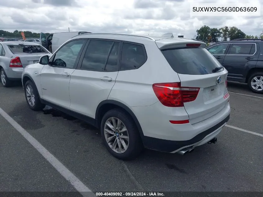 2016 BMW X3 xDrive28I VIN: 5UXWX9C56G0D63609 Lot: 40409092