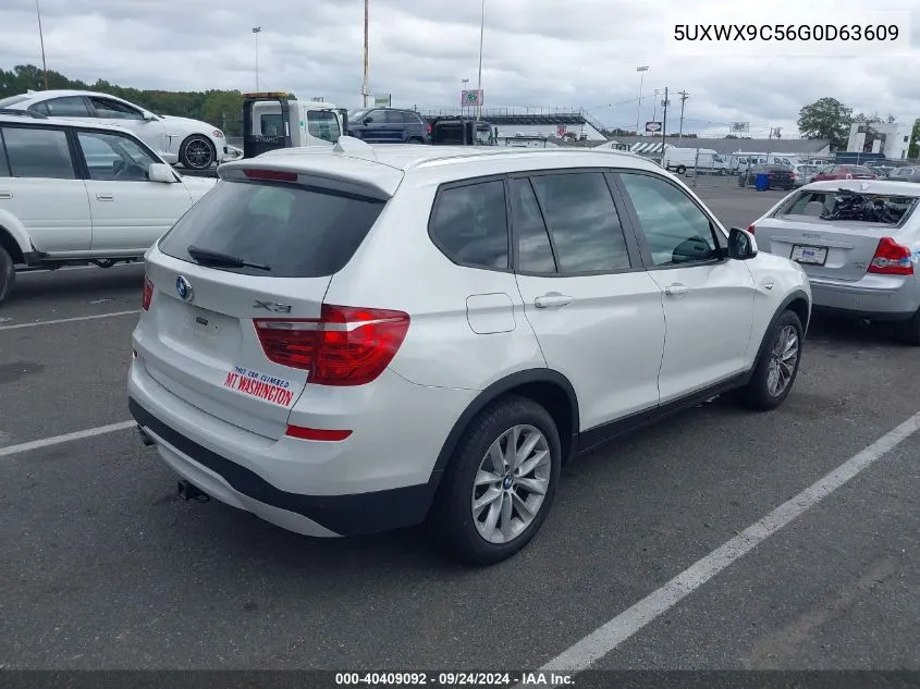 2016 BMW X3 xDrive28I VIN: 5UXWX9C56G0D63609 Lot: 40409092