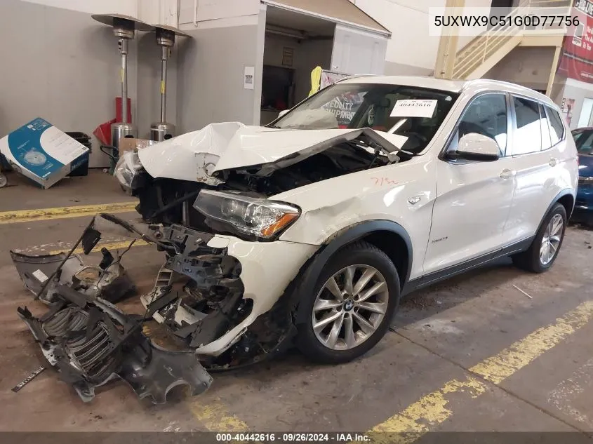 5UXWX9C51G0D77756 2016 BMW X3 xDrive28I