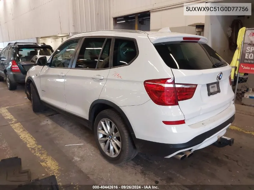 5UXWX9C51G0D77756 2016 BMW X3 xDrive28I