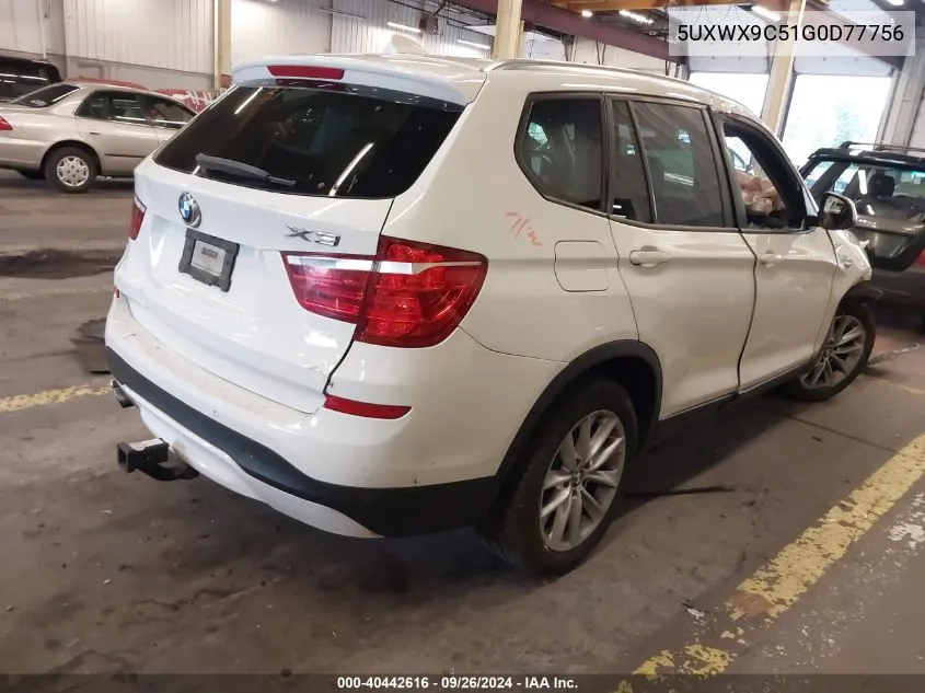 5UXWX9C51G0D77756 2016 BMW X3 xDrive28I