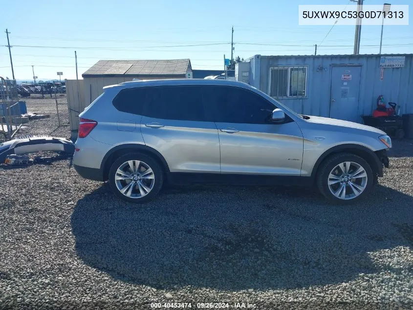 2016 BMW X3 xDrive28I VIN: 5UXWX9C53G0D71313 Lot: 40453474