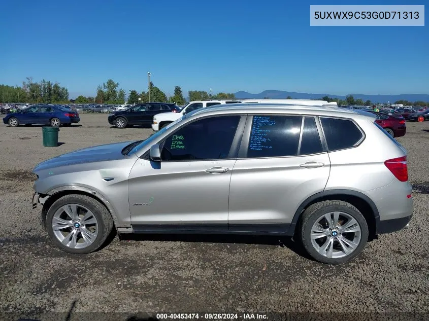 2016 BMW X3 xDrive28I VIN: 5UXWX9C53G0D71313 Lot: 40453474