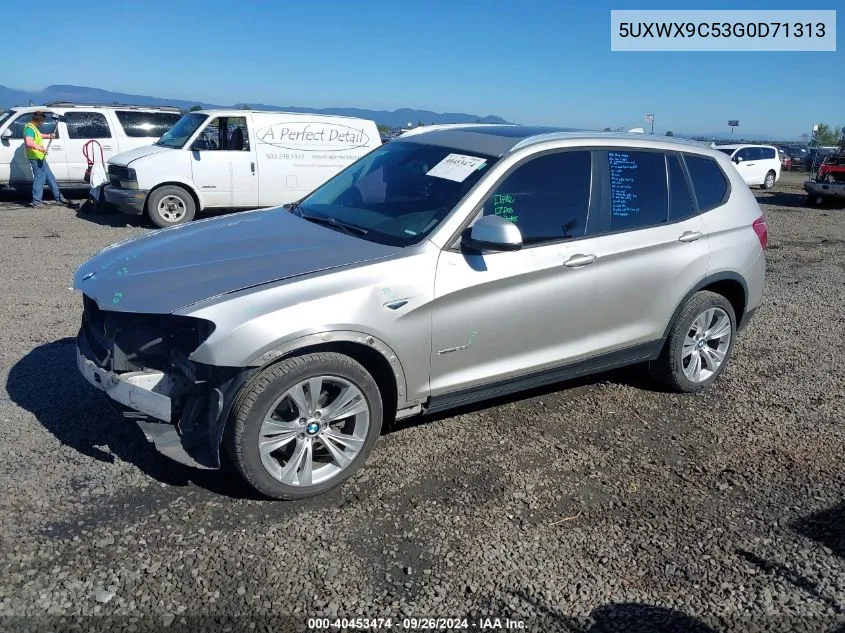 2016 BMW X3 xDrive28I VIN: 5UXWX9C53G0D71313 Lot: 40453474