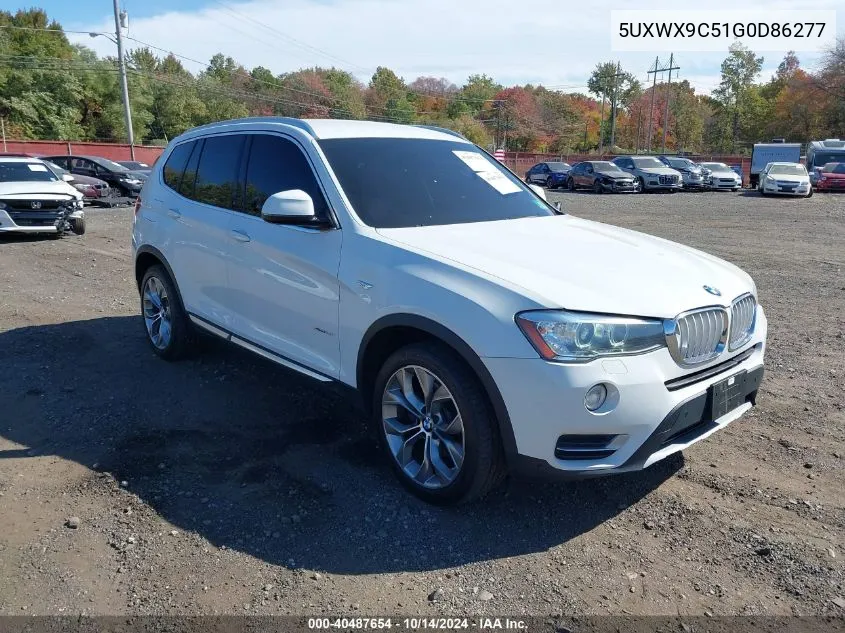 2016 BMW X3 xDrive28I VIN: 5UXWX9C51G0D86277 Lot: 40487654