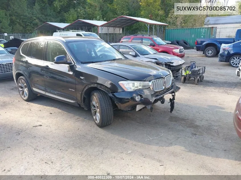 2016 BMW X3 xDrive28I VIN: 5UXWX9C57G0D85702 Lot: 40522309