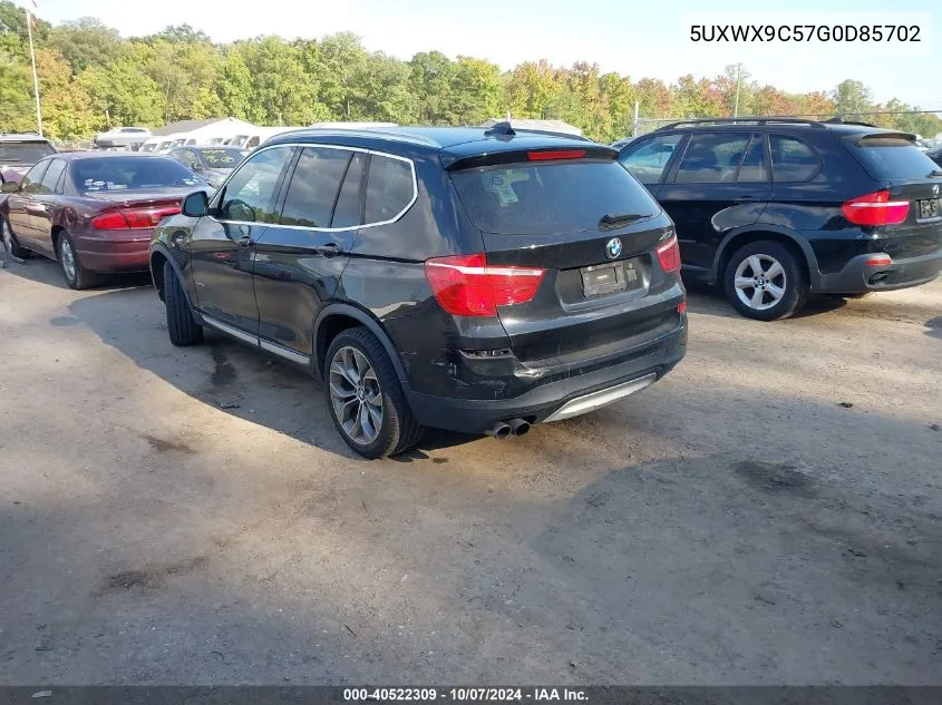 2016 BMW X3 xDrive28I VIN: 5UXWX9C57G0D85702 Lot: 40522309