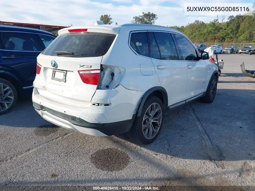 2016 BMW X3 xDrive28I VIN: 5UXWX9C55G0D85116 Lot: 40628410