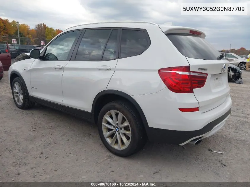 2016 BMW X3 xDrive28D VIN: 5UXWY3C52G0N87709 Lot: 40670160