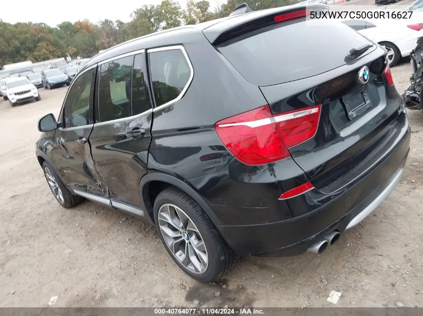 2016 BMW X3 xDrive35I VIN: 5UXWX7C50G0R16627 Lot: 40764077