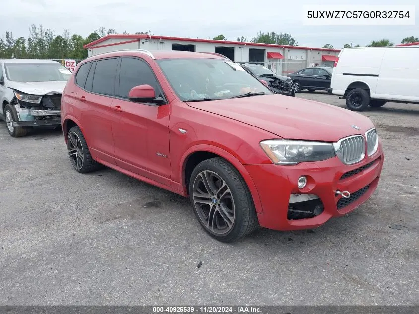 2016 BMW X3 Sdrive28I VIN: 5UXWZ7C57G0R32754 Lot: 40925539