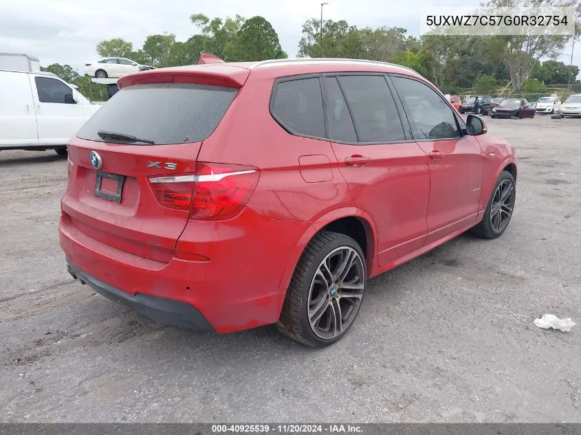 2016 BMW X3 Sdrive28I VIN: 5UXWZ7C57G0R32754 Lot: 40925539