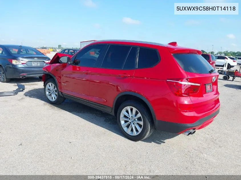 5UXWX9C58H0T14118 2017 BMW X3 xDrive28I