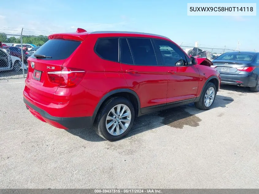 5UXWX9C58H0T14118 2017 BMW X3 xDrive28I