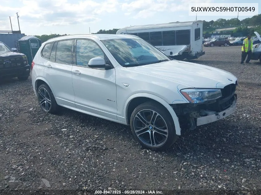 2017 BMW X3 xDrive28I VIN: 5UXWX9C59H0T00549 Lot: 39473925