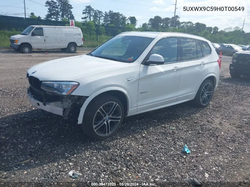 2017 BMW X3 xDrive28I VIN: 5UXWX9C59H0T00549 Lot: 39473925