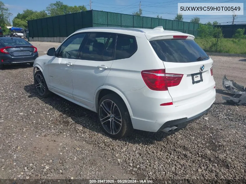 5UXWX9C59H0T00549 2017 BMW X3 xDrive28I