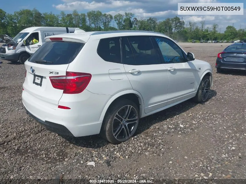 5UXWX9C59H0T00549 2017 BMW X3 xDrive28I