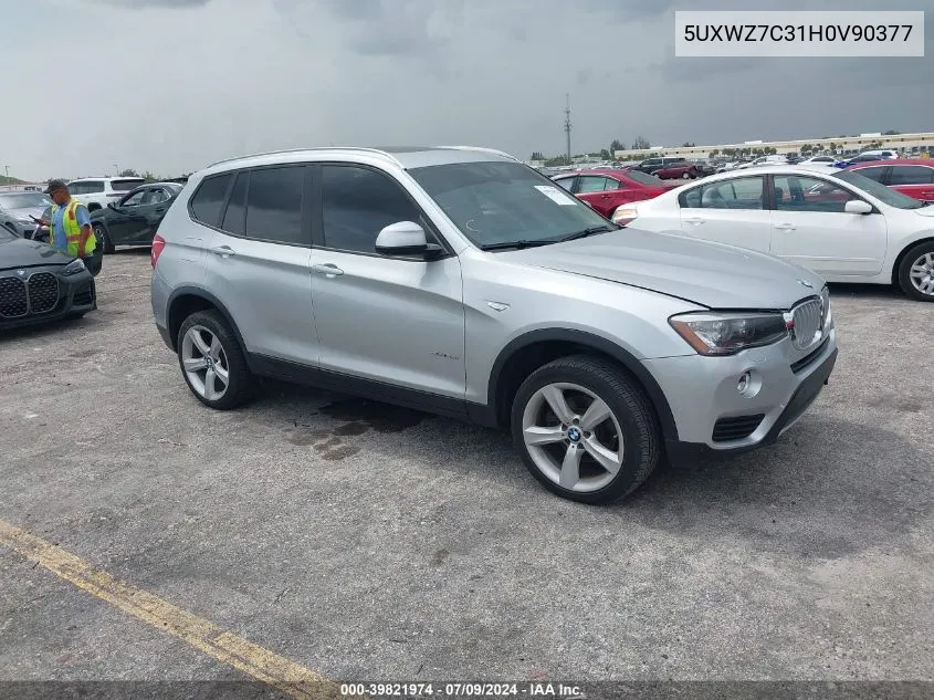 5UXWZ7C31H0V90377 2017 BMW X3 Sdrive28I