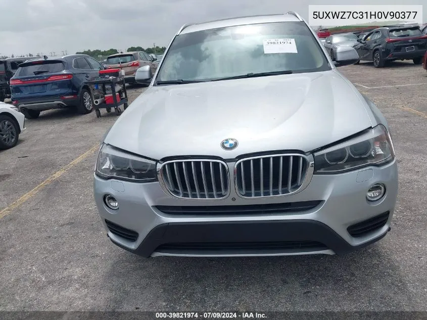 5UXWZ7C31H0V90377 2017 BMW X3 Sdrive28I