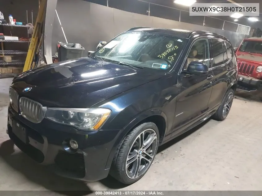 5UXWX9C38H0T21505 2017 BMW X3 xDrive28I