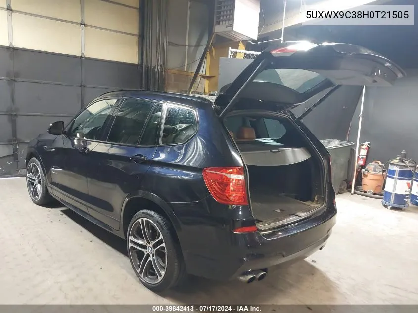 5UXWX9C38H0T21505 2017 BMW X3 xDrive28I