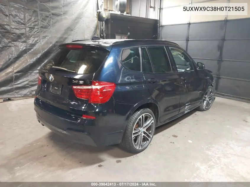 5UXWX9C38H0T21505 2017 BMW X3 xDrive28I