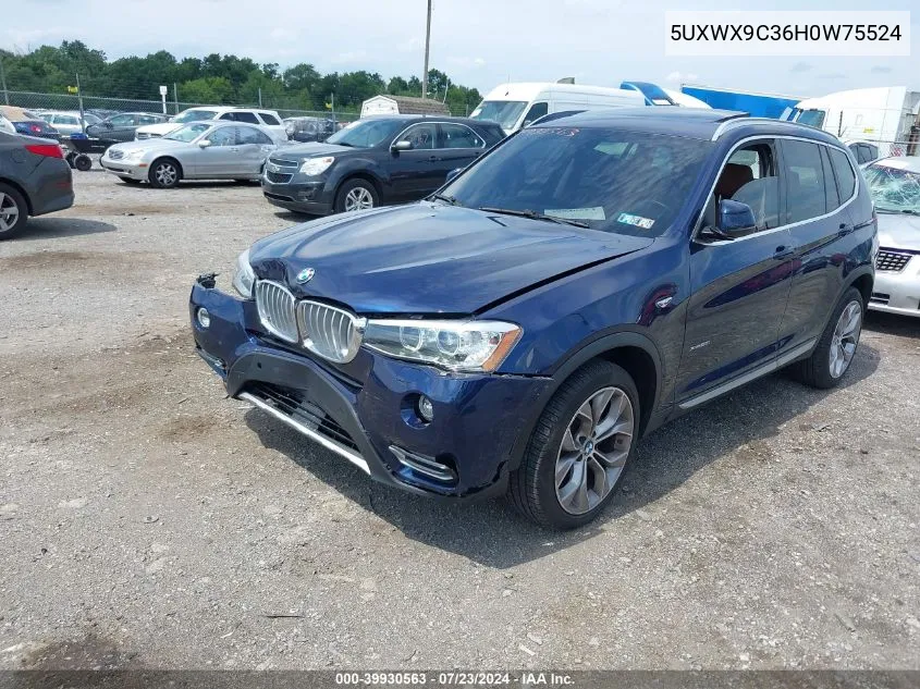 5UXWX9C36H0W75524 2017 BMW X3 xDrive28I