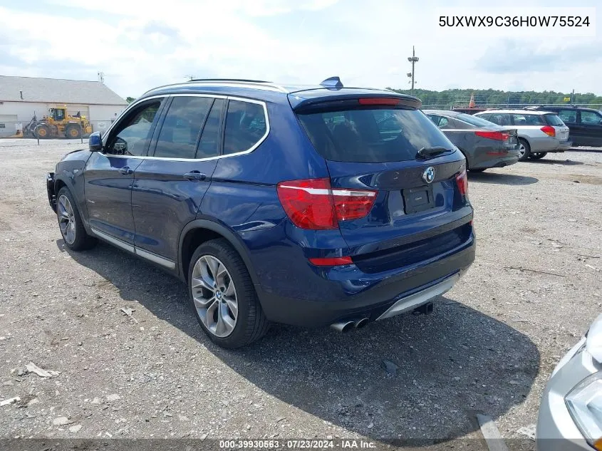 5UXWX9C36H0W75524 2017 BMW X3 xDrive28I