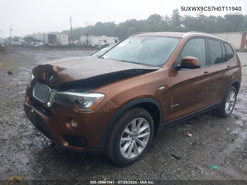 5UXWX9C57H0T11940 2017 BMW X3 xDrive28I