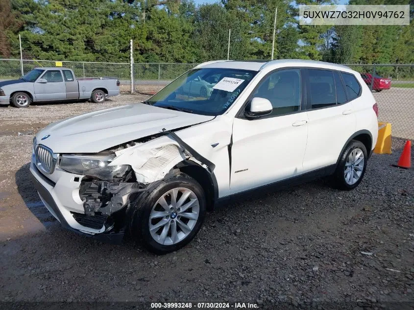 5UXWZ7C32H0V94762 2017 BMW X3 Sdrive28I