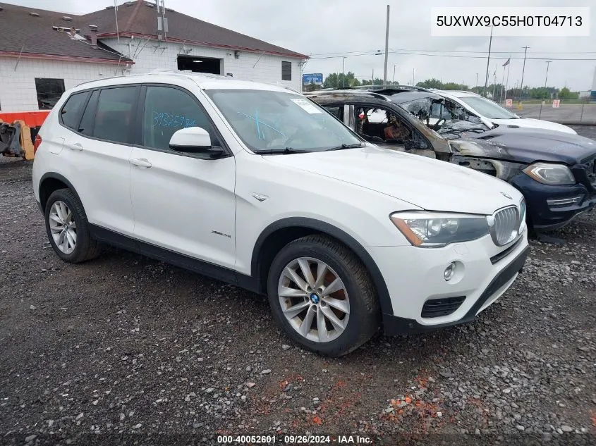 2017 BMW X3 xDrive28I VIN: 5UXWX9C55H0T04713 Lot: 40052601