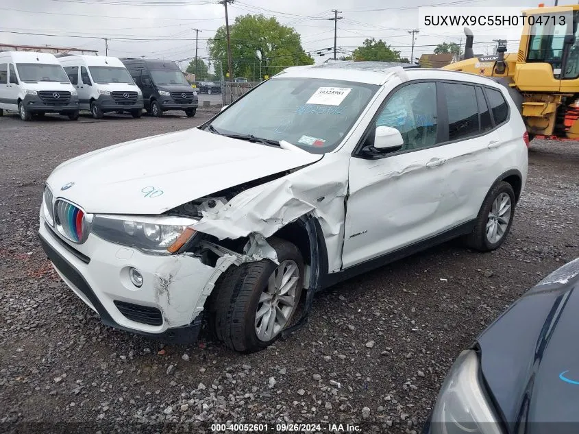 2017 BMW X3 xDrive28I VIN: 5UXWX9C55H0T04713 Lot: 40052601