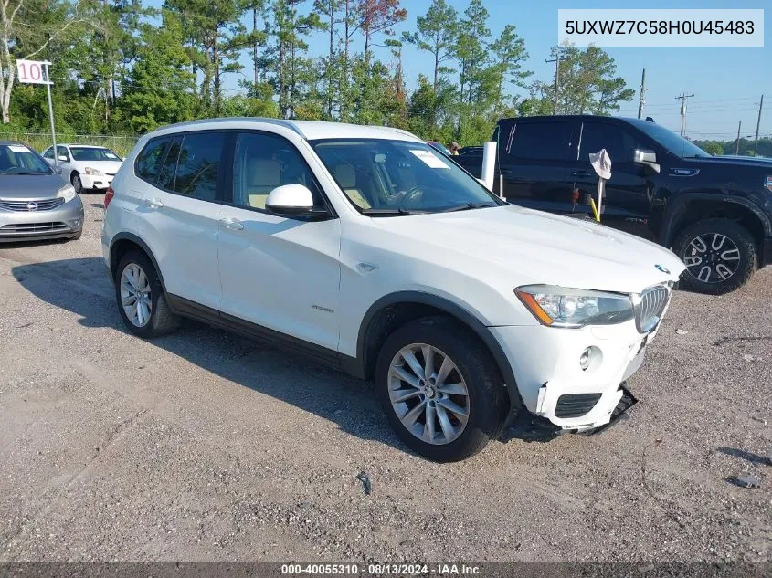 5UXWZ7C58H0U45483 2017 BMW X3 Sdrive28I